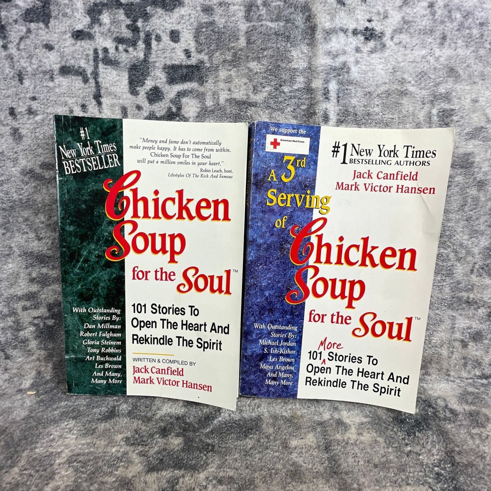 Chicken Soup for the Soul & 3rd Serving 2 Book Lot Canfield Hansen